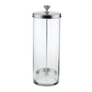 2pcs Disinfection Jar Glass Sanitizing Jar for Barber Manicure Nail Art Tools
