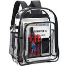 Heavy Duty Clear Backpack,Security Transparent School Backpack,See Through  P2D2
