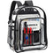 Heavy Duty Clear Backpack,Security Transparent School Backpack,See Through  P2D2