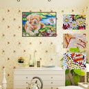 5D DIY Special Shaped Diamond Painting River Dog Cross Stitch Embroidery