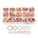 280pcs Professional Assorted Copper Washer Gasket Set Flat Ring Seal Assort C1O2