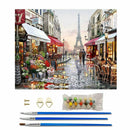 Paris Street Acrylic Paint By Numbers Painting Kit With Brush & Instruction GN