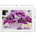 DIY Crystal 5D Lavender Flowers Painting Cross Stitch Diamond Kits R8H5