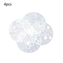 4* Birthday Cake Stencils Template Mold Embossed Spray Flower Cake F6M9 Fon R2T8