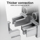 2pcs Clamp Adjustable Desktop Partition Retainer Clips Aluminum Alloy C-shaped
