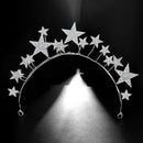 Star Bride Crown Headband Wedding Hair Accessories Bridal Jewelry Wedding D S6T2