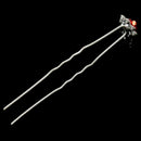 10pcs/lot Rose Flower Crystal Rhinestone Wedding Party Bridal Prom Hair