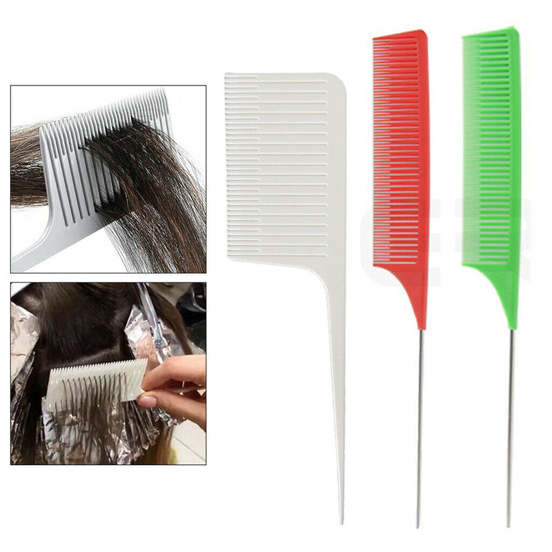 3Pcs Fine Weaving Highlighting Foiling Hair Comb Styling Dyeing Hair Salon
