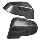 Car Side Mirror Cover Fiber Mirror Cover Caps (Carbon Look) For BMW F10 F11