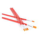 6x  Artist Paint Brush Nylon Hair Watercolor Acrylic Oil Painting SuppliMEME