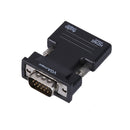 HDMI Female to VGA Male Converter with Audio Adapter Support 1080P Signal