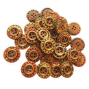 30pcs Round 4 Holes Wood Wooden Buttons for DIY Sewing Scrapbooking 25mm