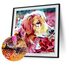 5D Round Diamond Dog Painting Mosaic Embroidery DIY Craft Cross Stitch Kit
