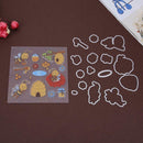 Silicone Bee Seal+Cutting Dies Stencil Scrapbooking Album Decor Craft Gift