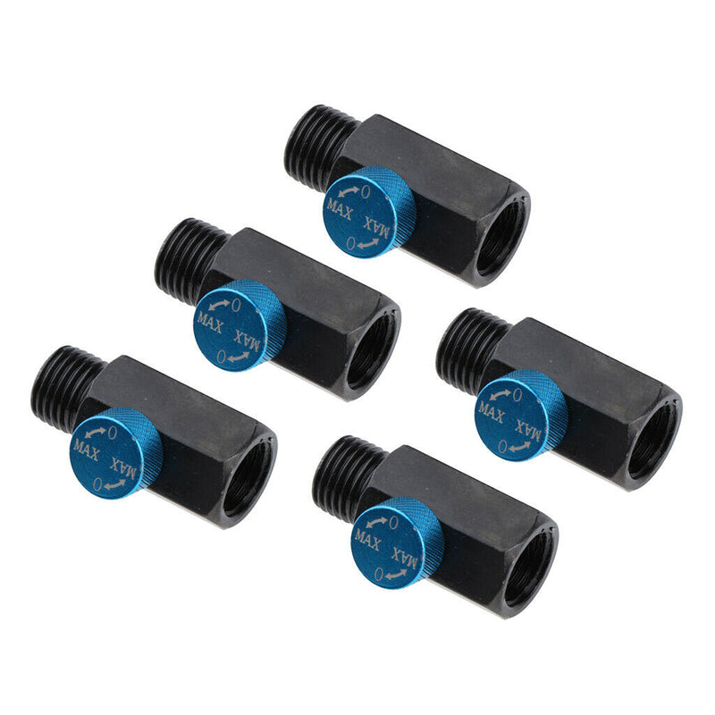 5 Pcs Adjustable Steel Air Regulator Control Air Pressure Valve Tool - 1/4inch