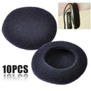 10Pcs Sponge Replacement Earphone Ear Pads Cover Headphone Foam Cushions Black