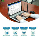 1200Mbps Mini Dual Band USB3.0 WiFi Adapter PC Wireless Lan 2.4G/ Receiving J5U9