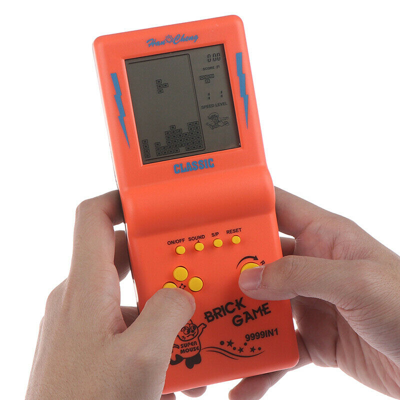 Classic Big Screen LCD Classic Handheld Game Machine Brick Game for Kids  BX