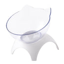 2x Cat Feeder Single Bowl Dog Elevated Stand Dish Food Water Feeding Container