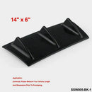 Style Rear Bumper Lip Diffuser 7Fin Gloss - Small