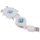 6 in1 Retractable USB data cable multifunction data cable mobile phone charg BX