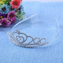 Women Crystal Crown Romatic Elegant Princess Hair Ornaments Jewelry A