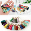 Wholesale 30Pcs Mixed Suede Leather Tassel DIY Keychain Pendant Charms Bulk Lot