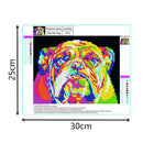 5D DIY Diamond Painting Colorful Dog Cross Stitch Embroidery Mosaic Kits