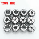 New 12Pcs ER16 Spring Collet Set For CNC Milling Lathe Tool Engraving Machin Hn