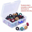 60 Pieces 1 inch Abrasive Wheel Buffing Polishing Wheel Set 4 Grits Polishi B5K6