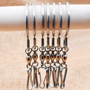 5Pcs Steel  Hooks Clips for Wind Chimes Hanging Plants Birdcage Party Ornaments