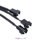 4pin IDE Molex to 3-Port 3Pin/4Pin Cooler Cooling Fan Splitter Power Cable