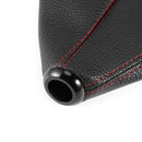 Universal PU Leather Car Gear Shift Lever Gaiter Red Stitch Dust Cover