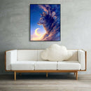 Painting By Numbers Kit DIY Moon Wolf Hand Painted Canvas Oil Art Picture A