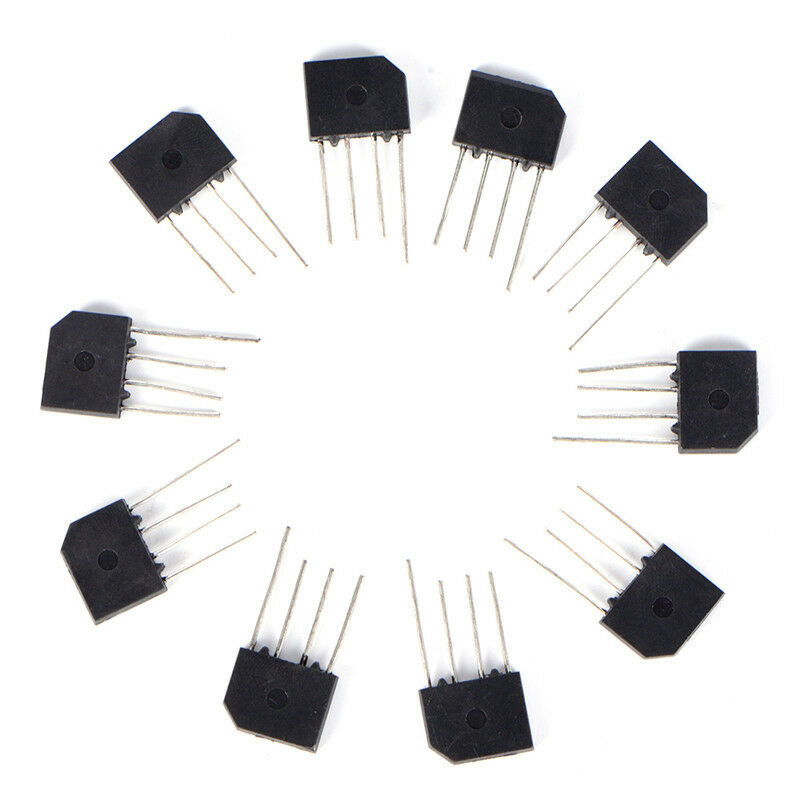 10PCS KBP206 Generic Diode Bridge Rectifier 2A 600V 4PIN Dipts SE
