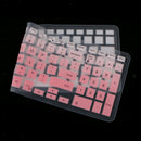 Silicone Keyboard Skin Cover Film for Dell 15CR 15'' Notebook PC Clear Pink