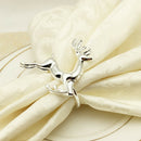 6PCS Napkin Rings in Elk Deer Shape Decorative Table Napkin Rings for Chris