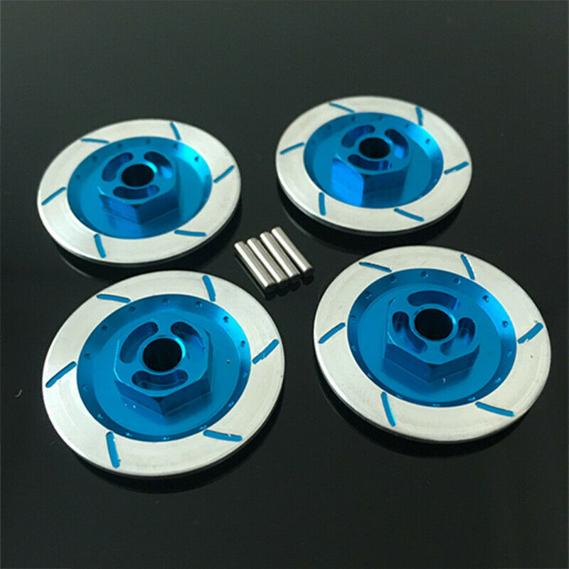 4PCS Aluminum Alloy Brake Disc Wheel Rim Box Metal Hex Adapter 12MM for RC 1E5Y5