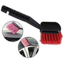 Plastic Car Wheel Brush Tire Cleaner with Handle Detailing Motorcycle Clean H5W7
