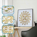 DIY Special Shaped Diamond Painting Flower Embroider Wall Clock Craft Decor