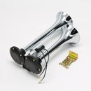 12V/24V Dual Trumpet Train Air Horn Kit for Car Truck SUV VAN Boat Loud 150db