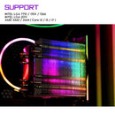Cpu Air Cooler 6 Heat Pipes Twin-Tower Heatsink With 90Mm Rainbow Led Fans
