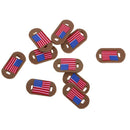 10pcs US Flag Pattern Polymer Clay Beads Spacer Beads DIY Jewelry Craft