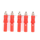 4mm Insulated Banana Male Plug Audio Socket New 10 Pairs Red+Black