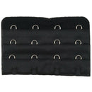 5 Pcs Black 4 Rows Hook and Eye Tape Bra Strap Extender