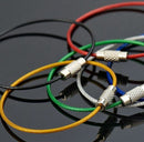 5PCS Stainless Steel Wire Keychain Cable Keyring Chain Outdoor Hiking Style Hot