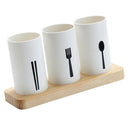 Kitchen Cutlery Holder Utensil Drainer Stand Sink Storage Organizer