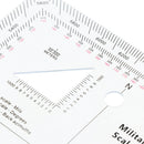 5"x5" Coordinate Scale Protractor Grid Reader GTA Topographic Map Scale for Map