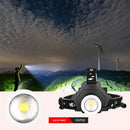 XHP50 LED Headlight 5 Modes 2000LM Telescopic Zoom Torch Lamp for Fishing