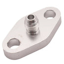 Turbo Oil Drain Flange Kit w/ 4AN Feed Fitting for T3, T4, T35, T40, T60, T67,